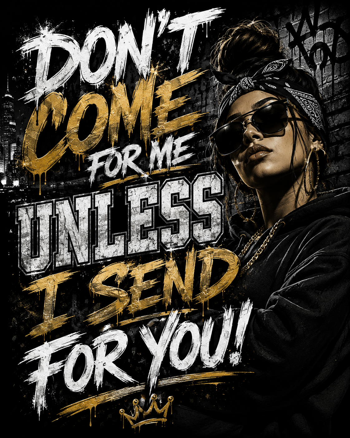 DON'T COME FOR ME CREWNECK TSHIRT