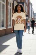 HIGHLAND COW BUBBLE GUM CREWNECK TSHIRT