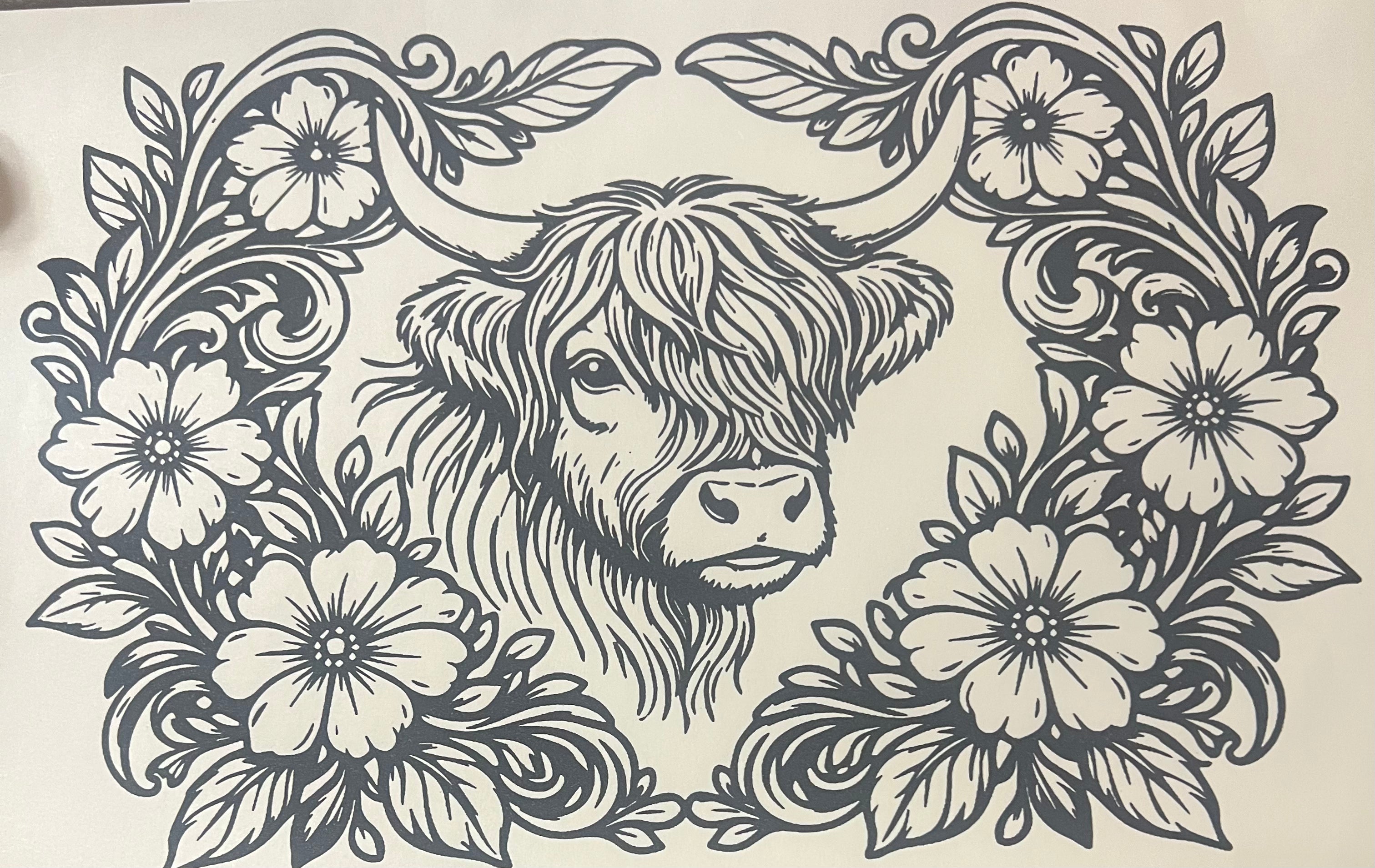 HIGHLAND COW CREWNECK SWEATSHIRT
