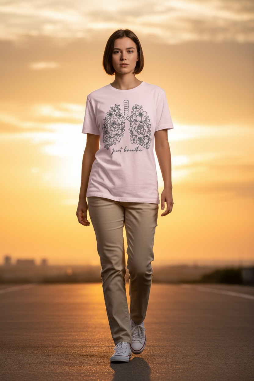 JUST BREATH  CREWNECK TSHIRT