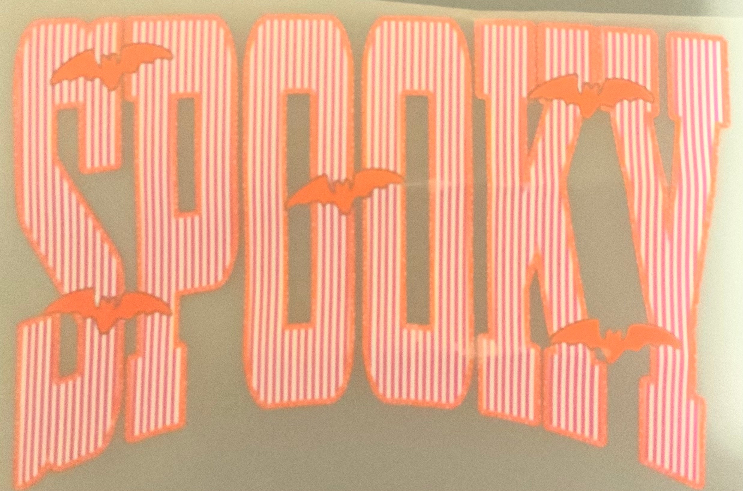 ORANGE STRIPED SPOOKY
