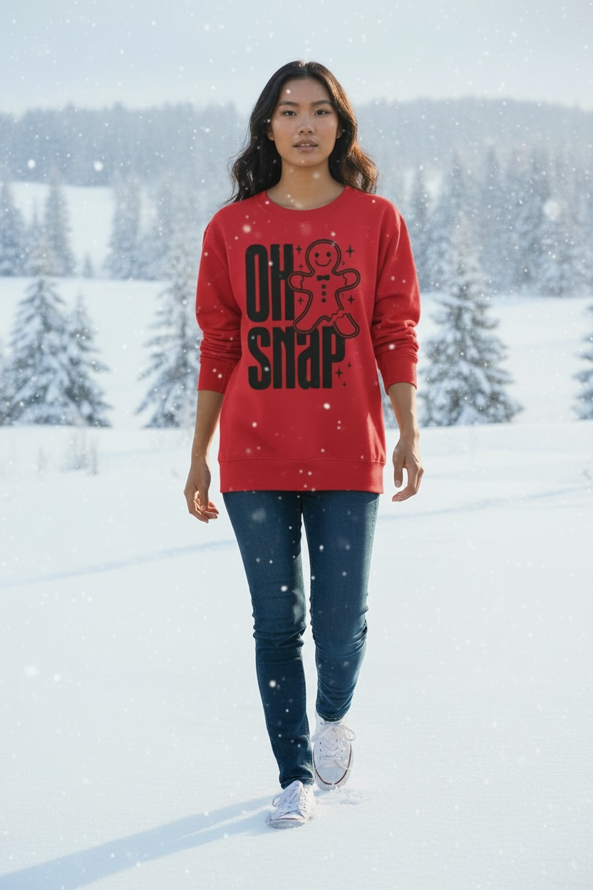 GINGERBREAD OH SNAP CREWNECK SWEATSHIRT