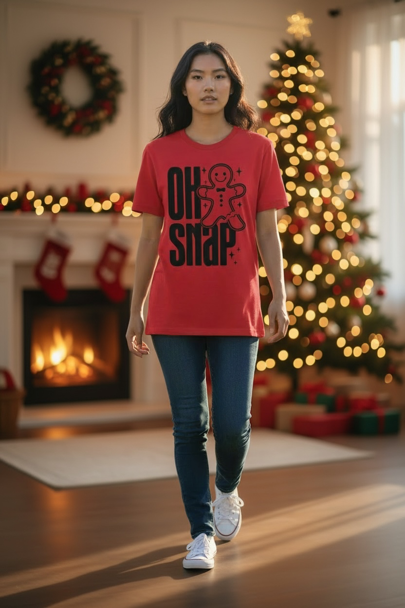 GINGERBREAD OH SNAP CREWNECK TSHIRT