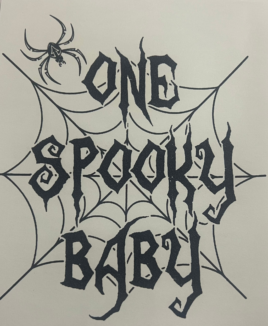 SPOOKY BABY ONESIE