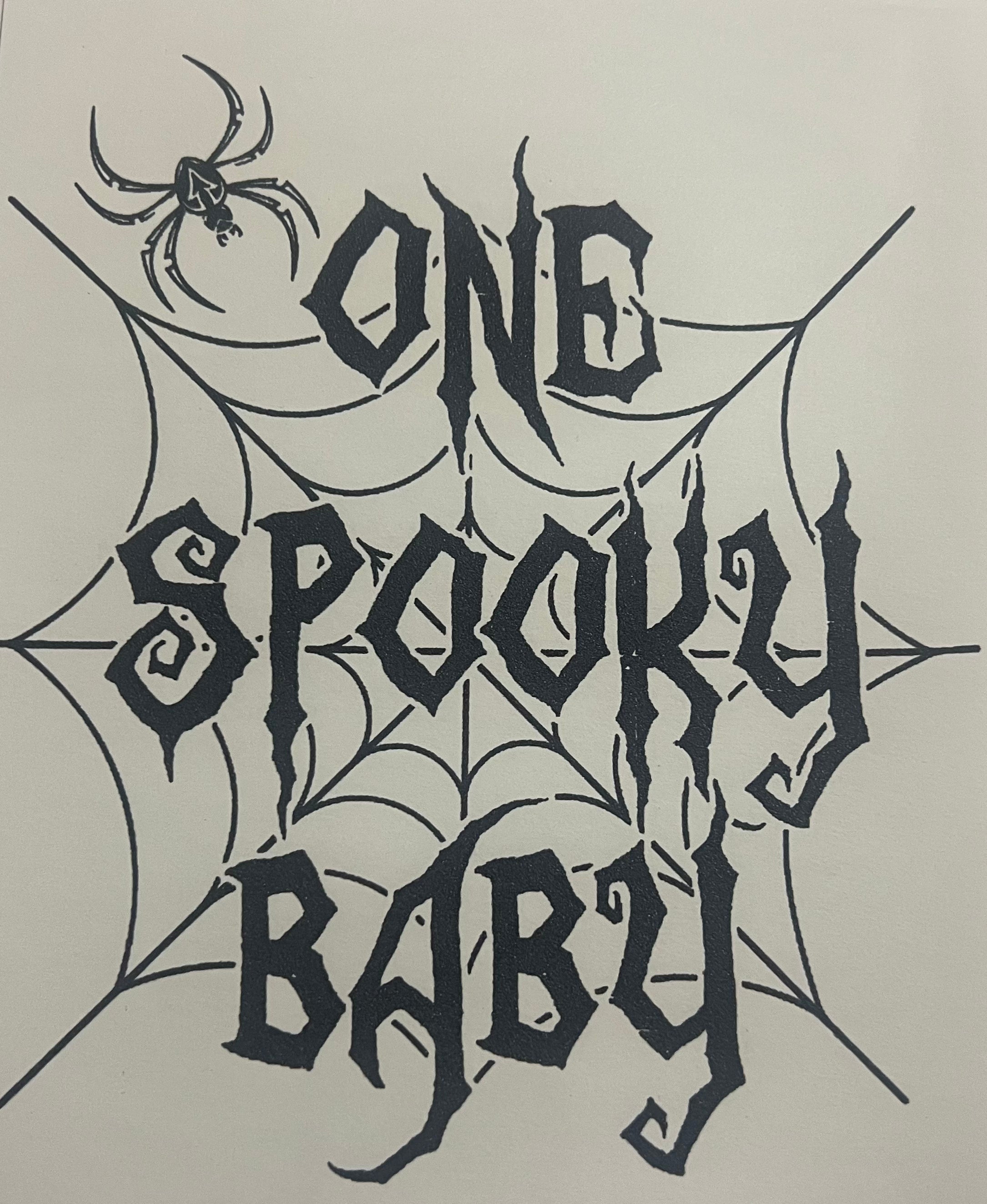 SPOOKY BABY ONESIE