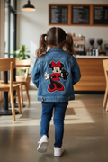 Minnie Mouse Patch on Jean Jacket