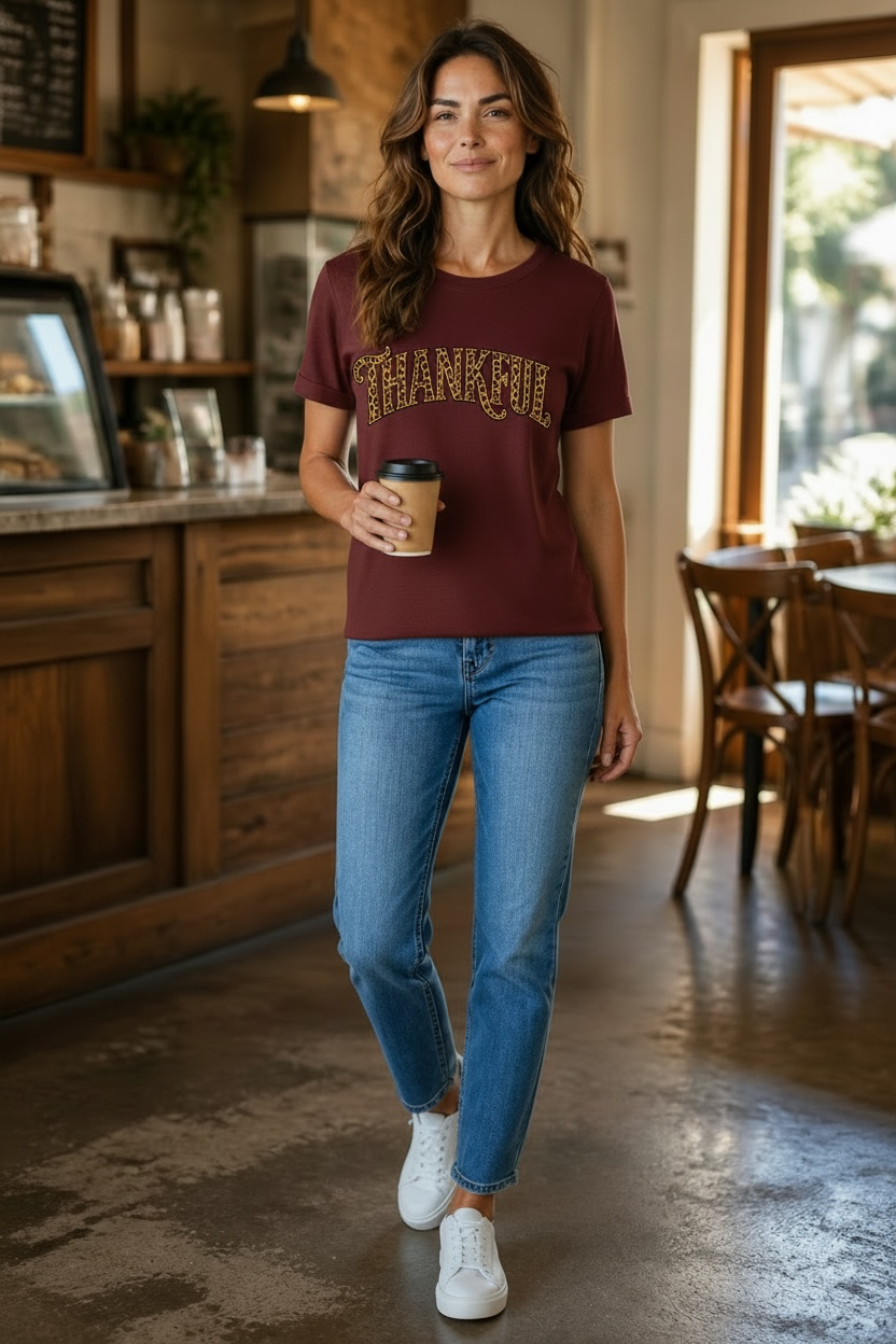Cheetah Thankful T-Shirt