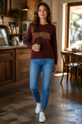 Cheetah Thankful Crew Neck Sweater